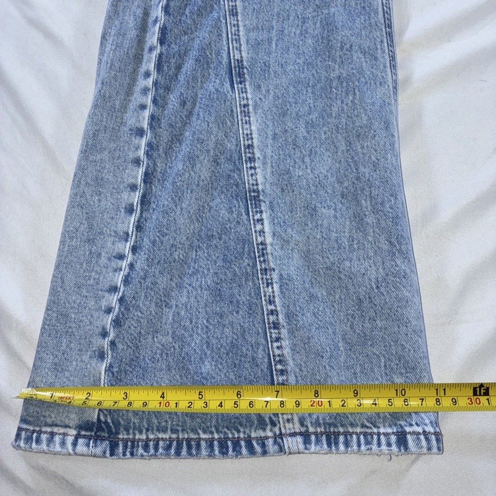 American Eagle Low Rise Baggy Flare Y2K Jeans Women's Size 2 Long - Picture 8 of 14